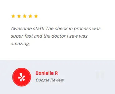 Yelp review from Danielle for Anaheim Medical Group